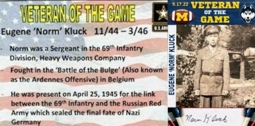 Eugene Norm Kluck stats and photos