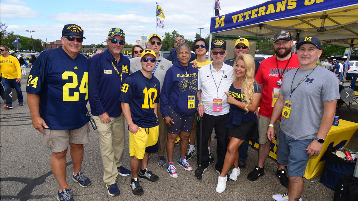 carmelo with dena and Veterans of the Game crew