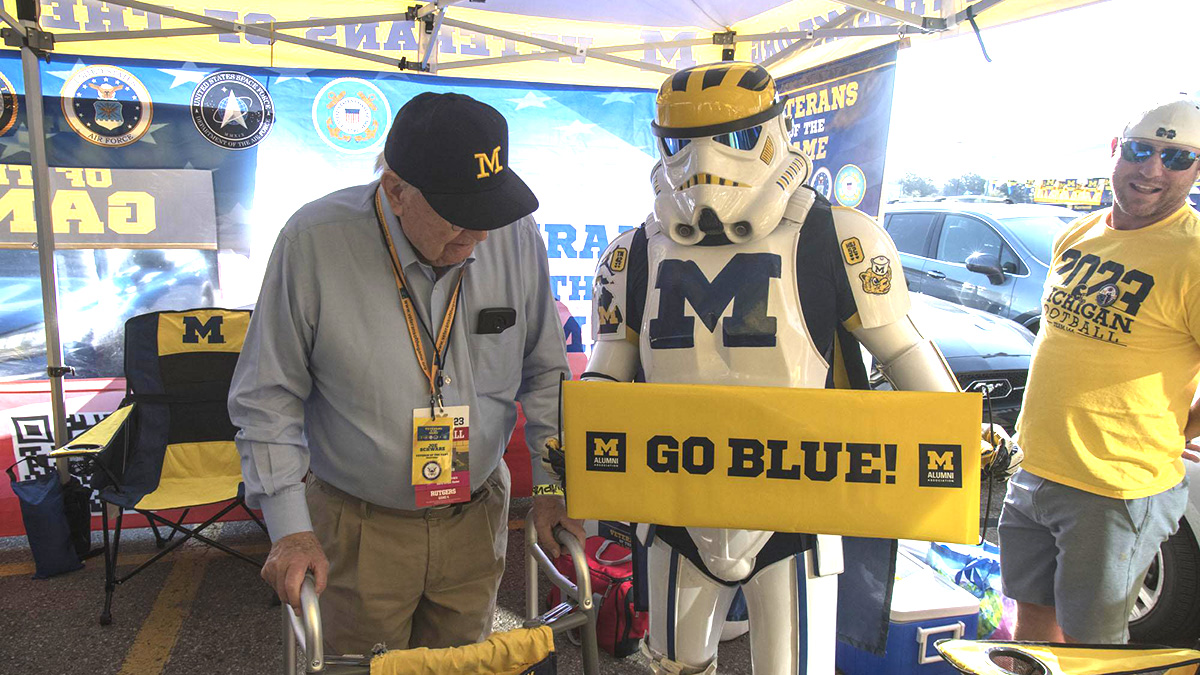 joe with Michigan stormtrooper