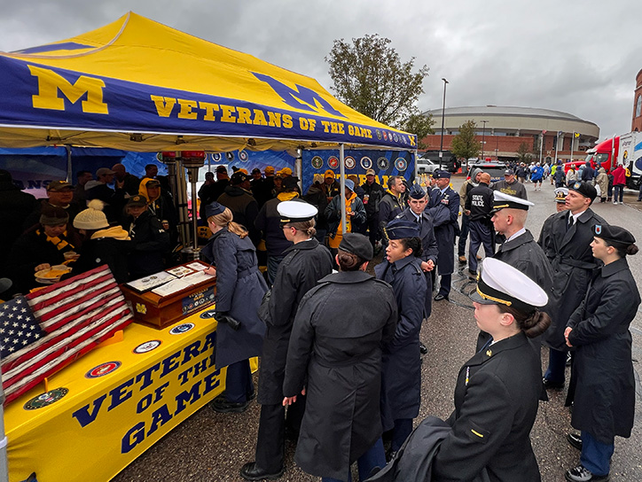 military members signing vog book