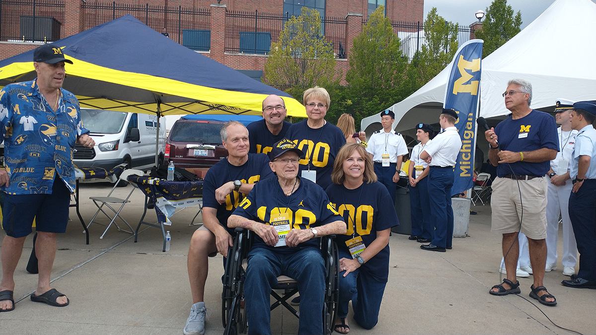 sperkoski with family being introduced